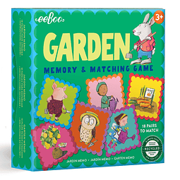 Juego de memoria y combinación Garden Little Square, divers