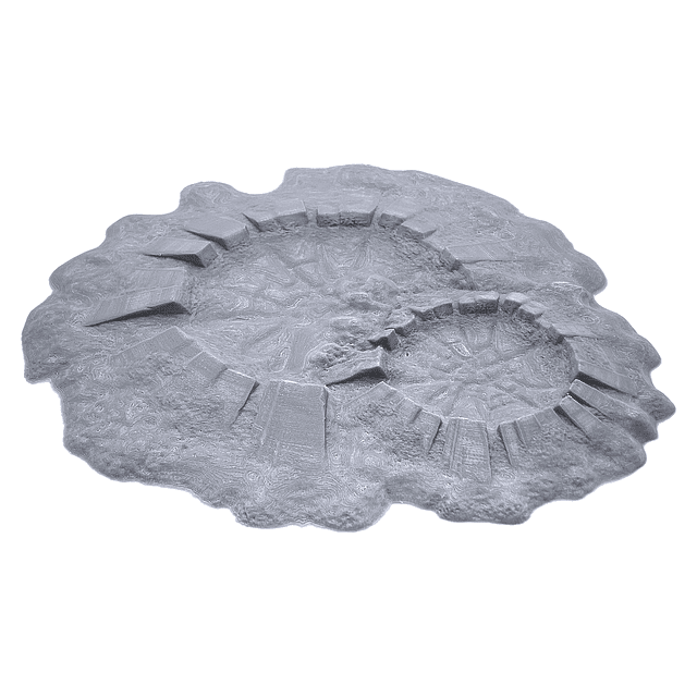 Conjunto auxiliar Battlefield Craters de Terrain4Print, esce