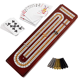 Upgrade Juego de mesa de madera para cribbage, tablero conti