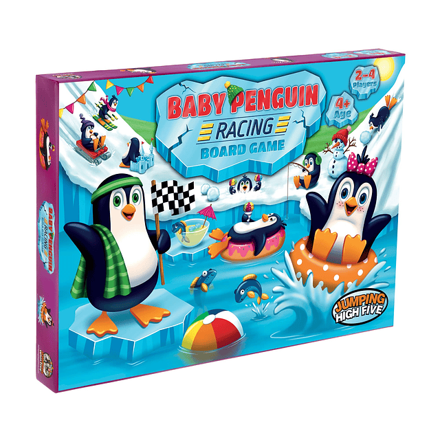 ¡Juego de mesa Baby Penguin Racing! Juego de carrera de ping