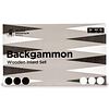 Juego de backgammon de palisandro con incrustaciones de made