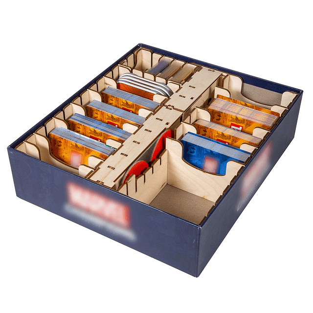 Organizador de juegos compatible con Marvel Champions, caja