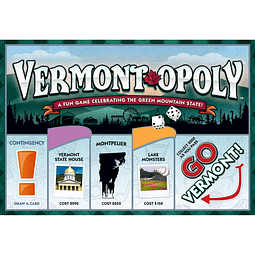 Late For The Sky Vermont-Opoly juego de mesa familiar con te