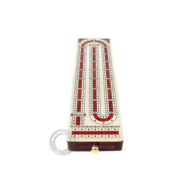 Tablero de Cribbage Continuo en Forma de Alfabeto e con Incr