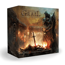 Caja básica del juego de mesa La caída de Avalon, Grial cont