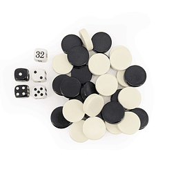 Piedras para jugar al backgammon - Pequeñas piezas de repues