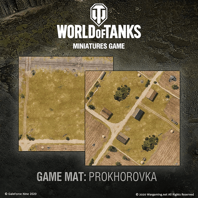 World Of Tanks Tapete de juego de verano Prokhorovka - Mapa