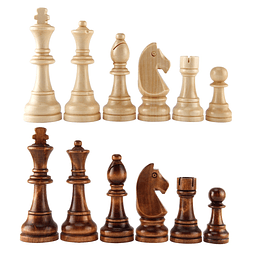 Amerous Chess Pawns Ajedrez de madera con piezas de ajedrez