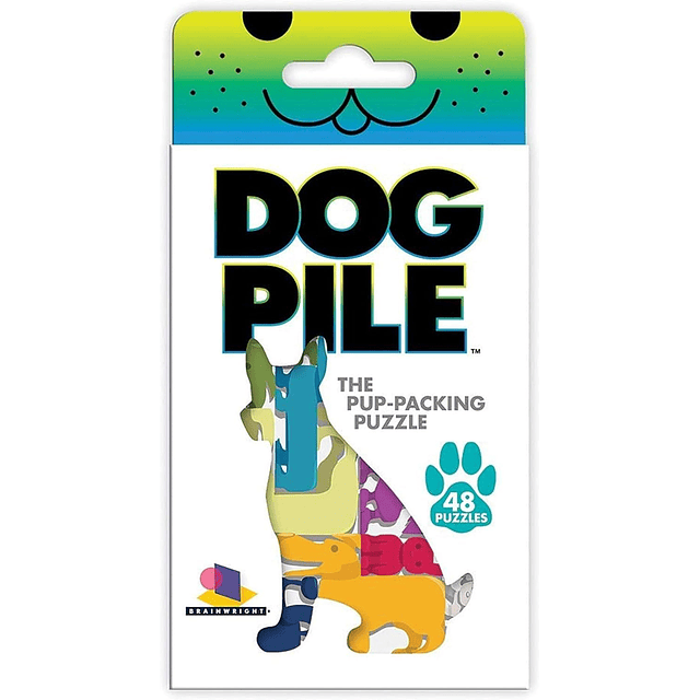 Dog Pile The Pup Packing Puzzle Juego Multicolor, 5"