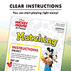 Mickey Mouse Matching Game - Atractivo juego de mesa para ni