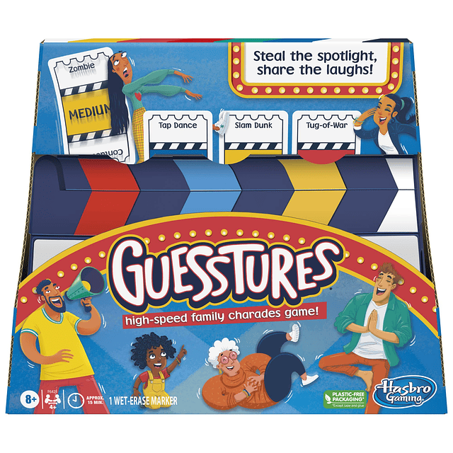 Guesstures Game, juego de charadas para 4 o más jugadores, i