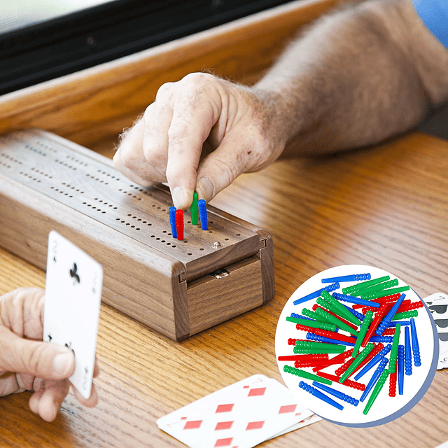 48 Piezas Clavijas de Plástico para Cribbage Clavijas de Jue