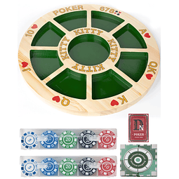 Juego de mesa Michigan Rummy Deluxe tablero de madera + 2 ca