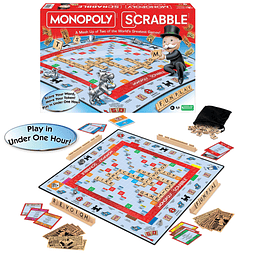 Juego Monopoly Scrabble, juega en MENOS DE UNA HORA, puntúa