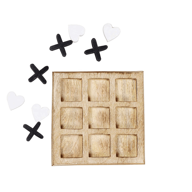 S.B Arts Juego de madera Tic Tac Toe para niños, decoración