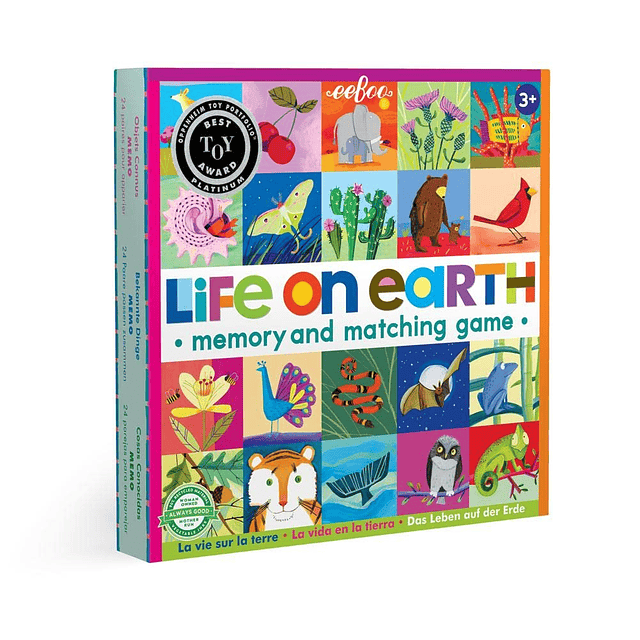 Life on Earth, juego de memoria y combinación, educativo y