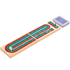 Juego de mesa Cribbage con almacenamiento - Divertido juego