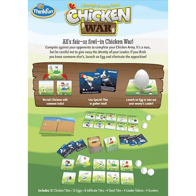 Chicken War Game un juego de mesa estratégico con un tema di