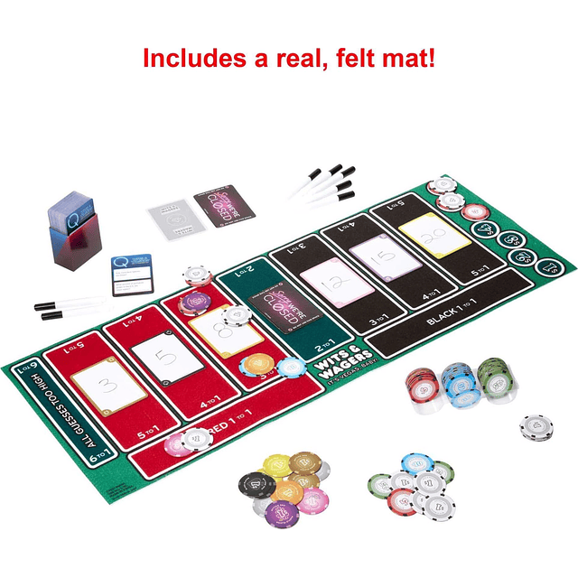 Wits & Wagers Juego de mesa Vegas Edition, juego de fiesta c