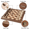 Juego de tablero de ajedrez magnético de madera para adultos