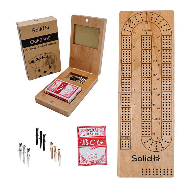 Juego de mesa plegable Cribbage | El tablero de cuna de viaj