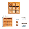 Juegos de mesa de madera XO Blocks L Tic Tac Toe – Ideal par