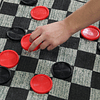 Jumbo Checkers, Juego de Mesa de Alfombra de Juego de Damas