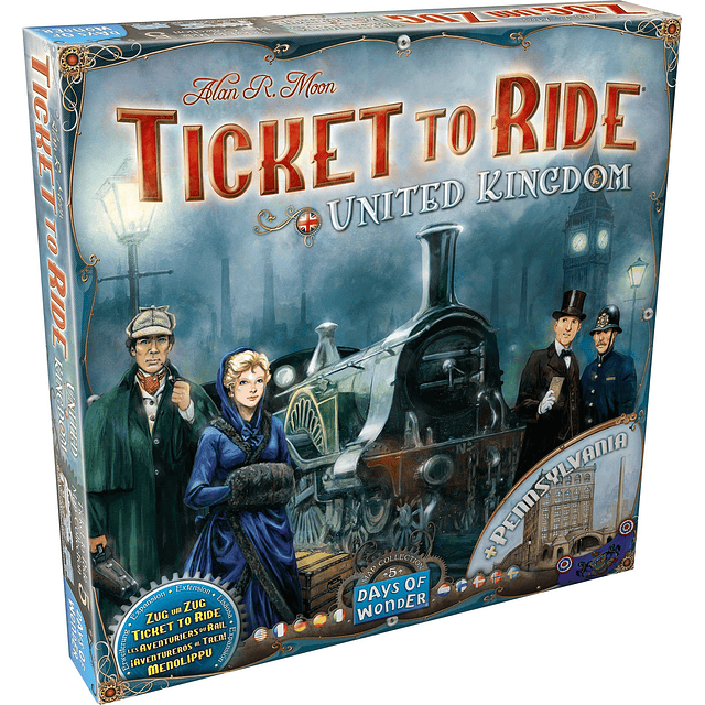 EXPANSIÓN del juego de mesa Ticket to Ride Reino Unido + Pen