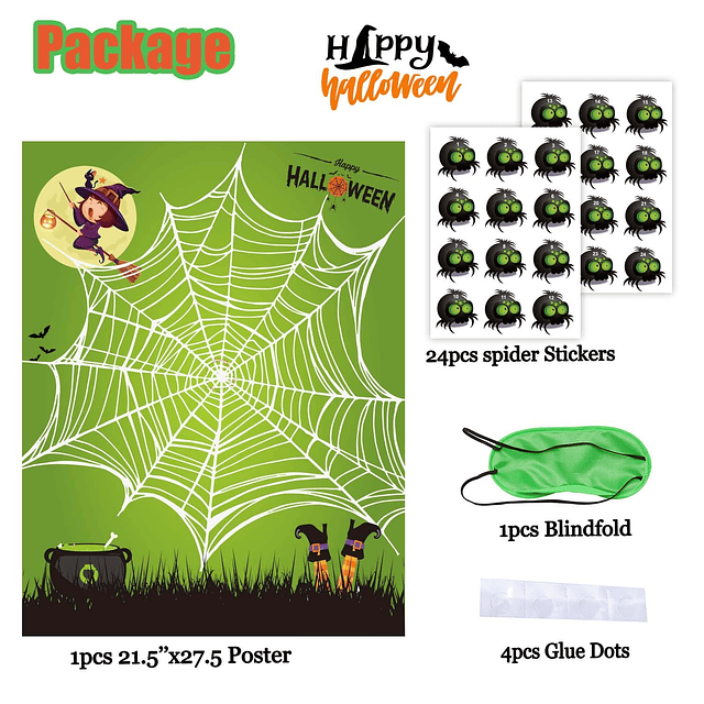 Pin The Tail Halloween Juegos de Halloween para niños Juego