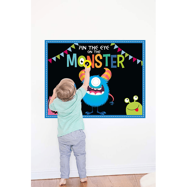 Juegos de Halloween Fiesta infantil, Pin The Eye on The Mons