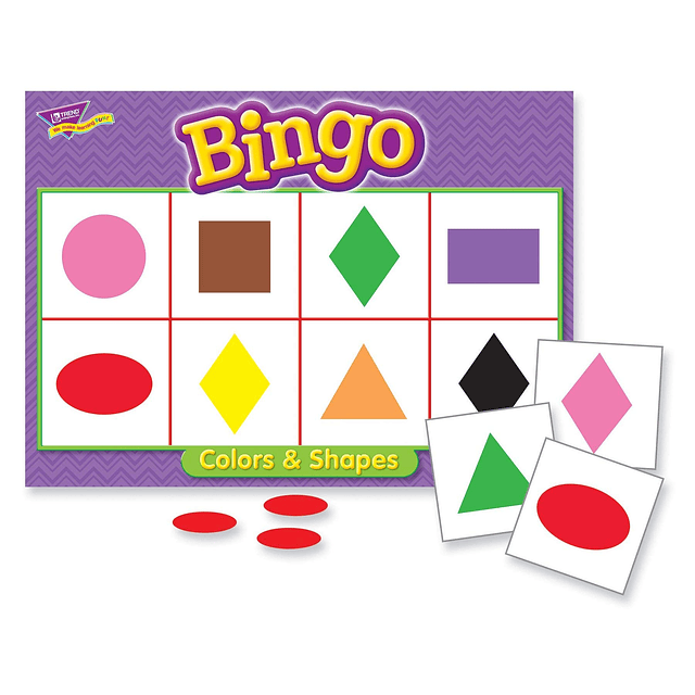 Juego de bingo de colores y formas