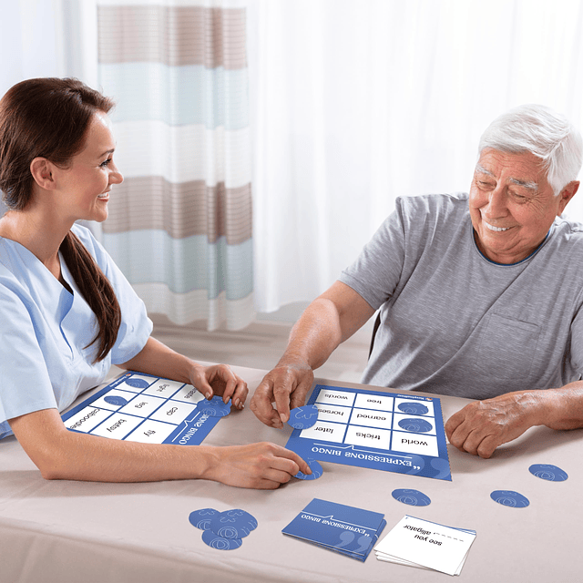 Bingo de expresiones para mantener ocupado a pacientes con d