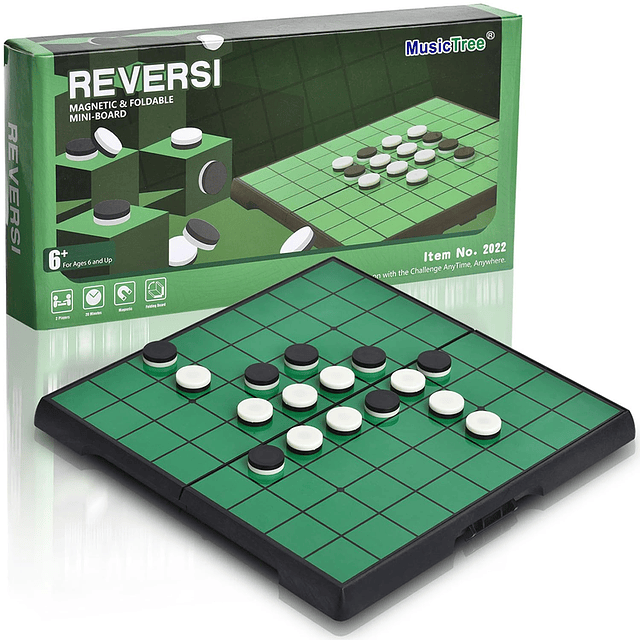 MusicTree Juego de mesa magnético Reversi Othello con tabler