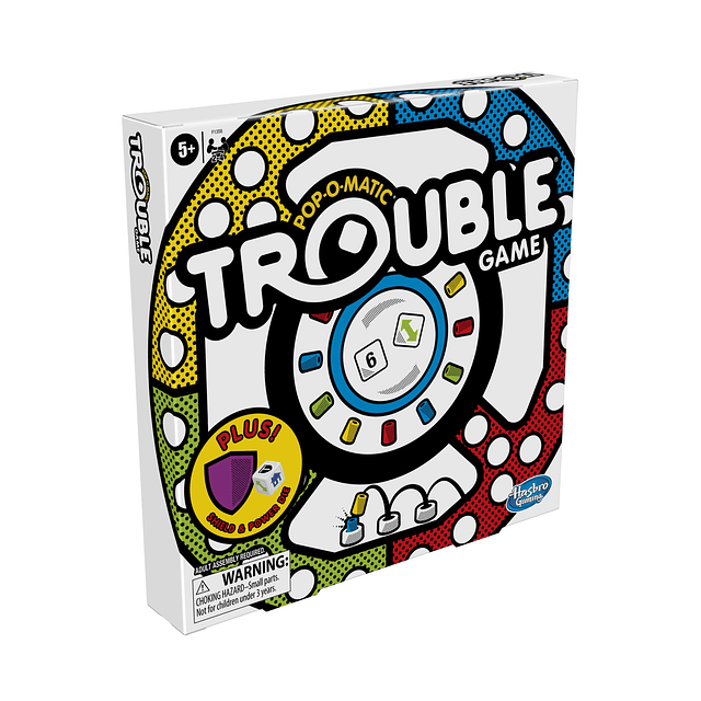 Juego de mesa Trouble, incluye bono Power Die y Shield, jueg