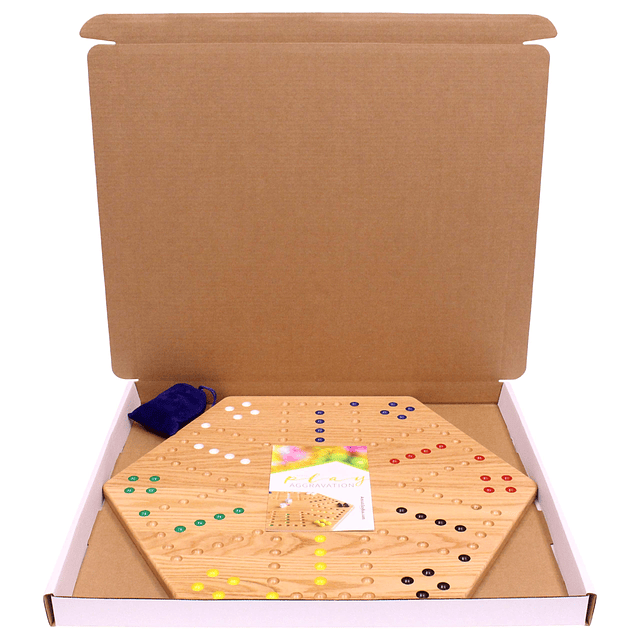 Wahoo Juego de mesa de mármol de madera - Grande 24" de anch