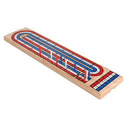 Games Cribbage plegable de madera de 3 pistas con clavijas r