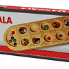 Juego clásico de Mancala cuenta con un tablero de madera mac