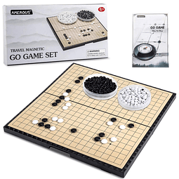 Juego de juego magnético Go de 11 pulgadas, 19 x 19, juego d