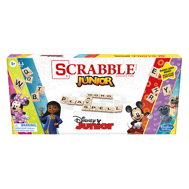 Scrabble Junior Juego de mesa Disney Junior Edition para niñ