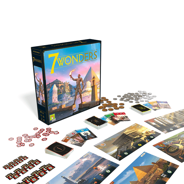 Juego de Mesa 7 Maravillas JUEGO BASE Nueva Edición para Fam