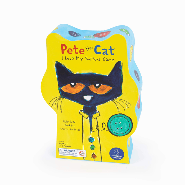 Pete The Cat I Love My Buttons Juego de mesa para niños pequ