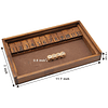 Shut The Box Juego de dados de mesa de madera con 12 números