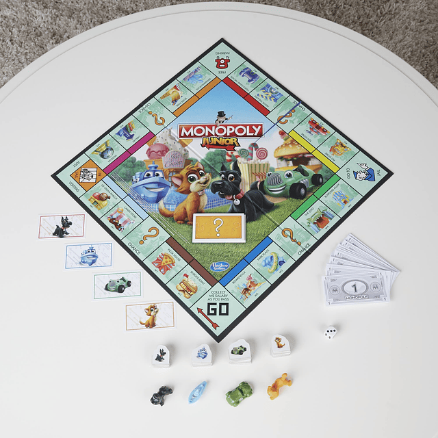 Monopoly Junior Juego de mesa para niños de 5 años en adelan