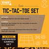 Premium Juego de mesa de madera maciza Tic-Tac-Toe, mesa de