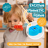 Juego de pesca magnético con rompecabezas a juego para niños