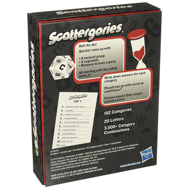 Juego de mesa Hasbro Gaming Scattergories