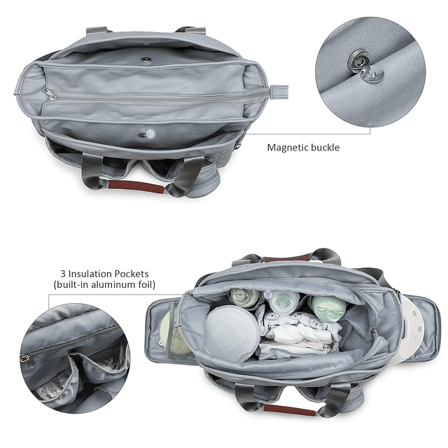 Bolsa para extractor de leche: bolsa para pañales de bebé co