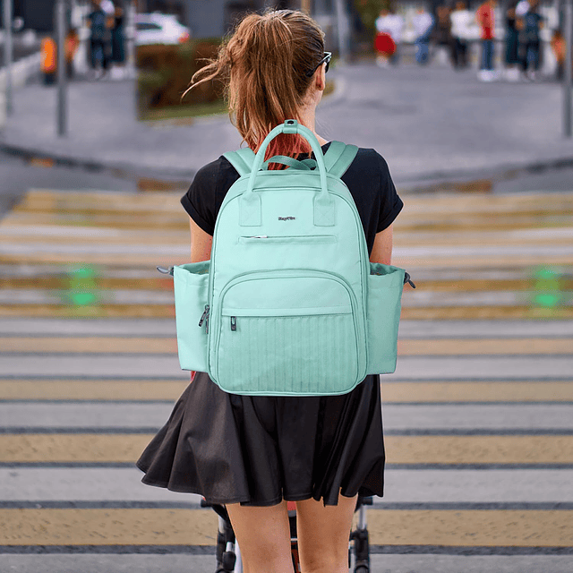 Mochila para pañales, mochila para bebé de gran capacidad co