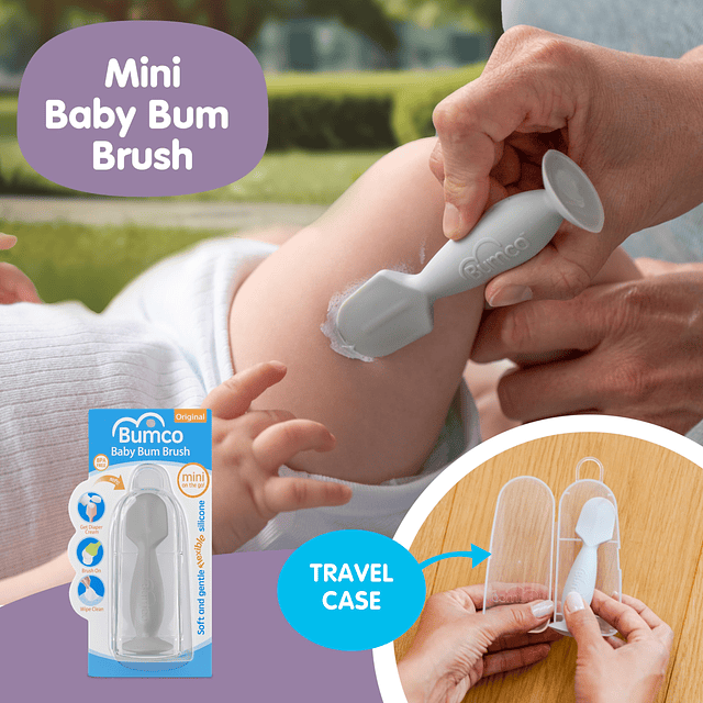 Bumco Bolso de mano para pañales y mini espátula para crema