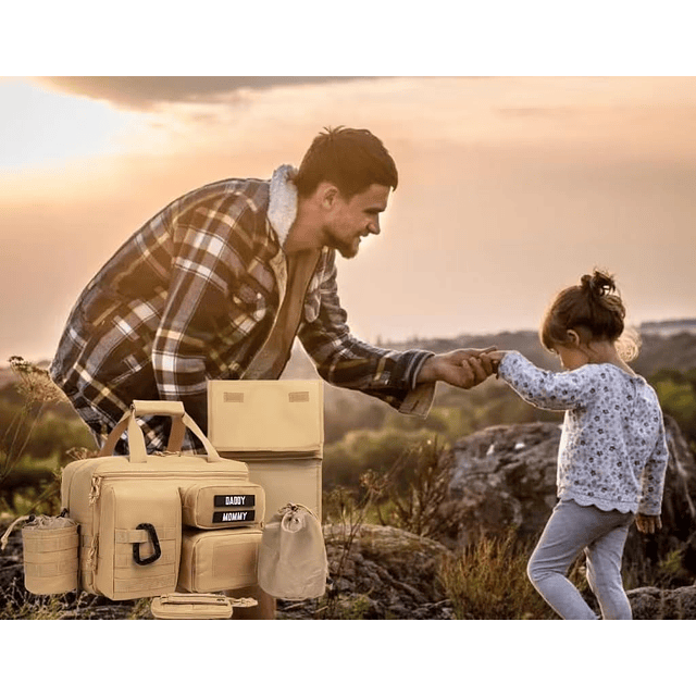 Bolsa de pañales para papá para hombres, cambiadores de paña